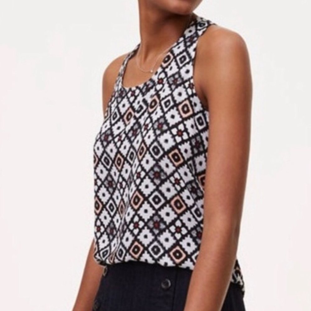 LOFT geo tile racerback tank